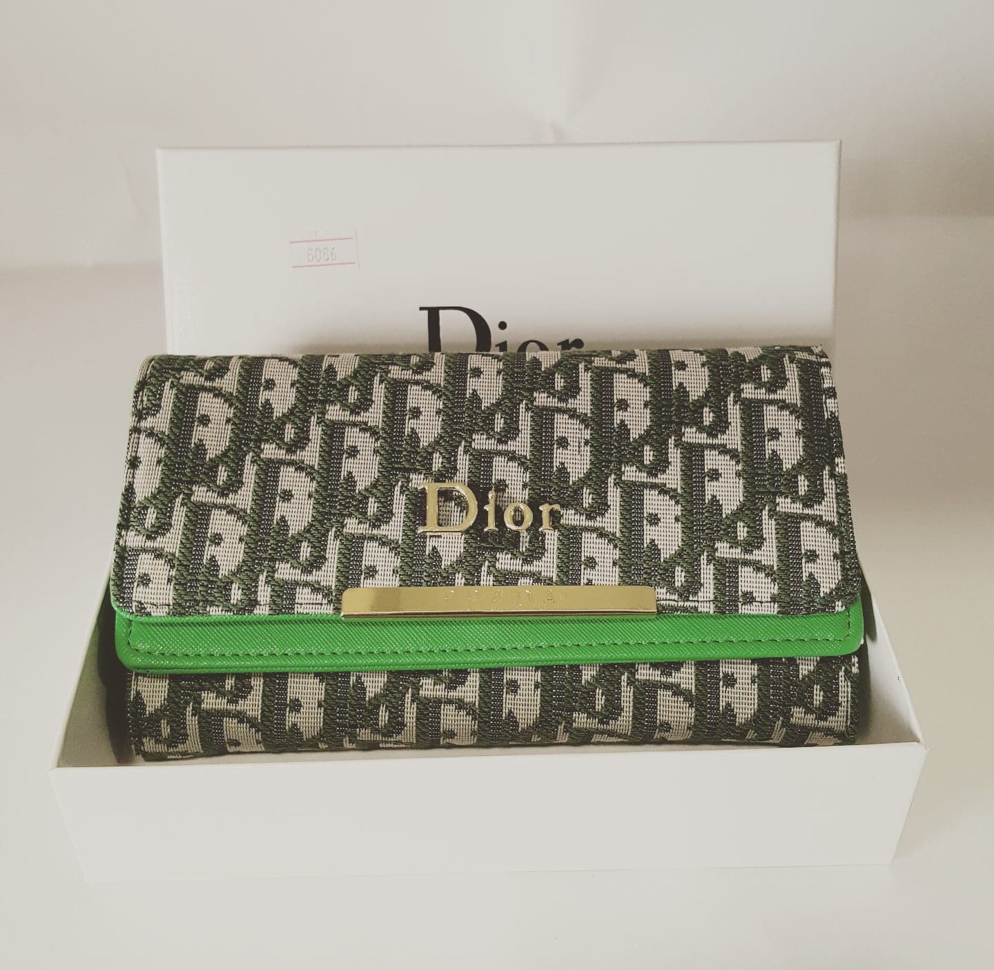 8086 Dior Green wallet