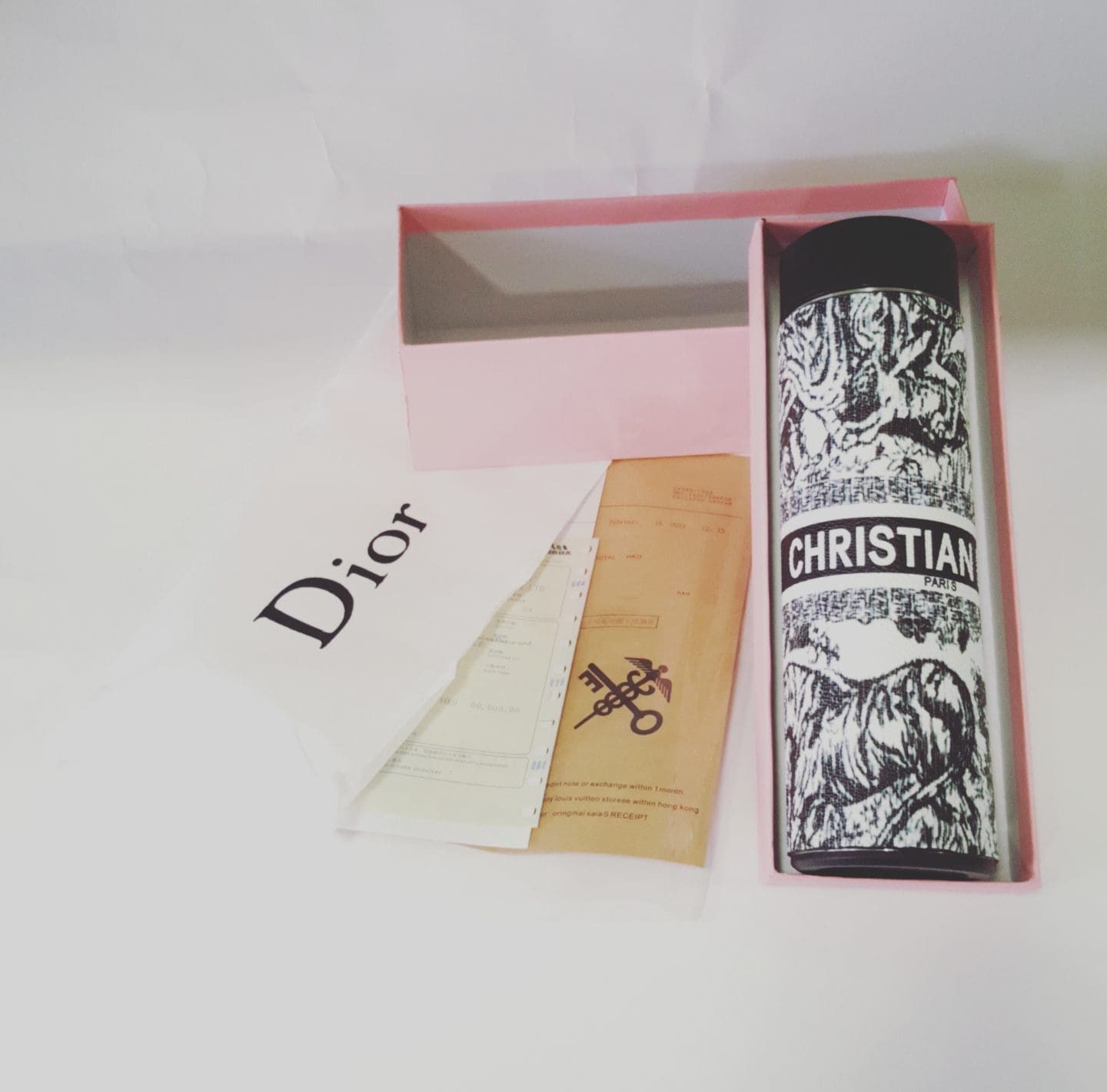 1008 Dior Flask Thermos with temperature display