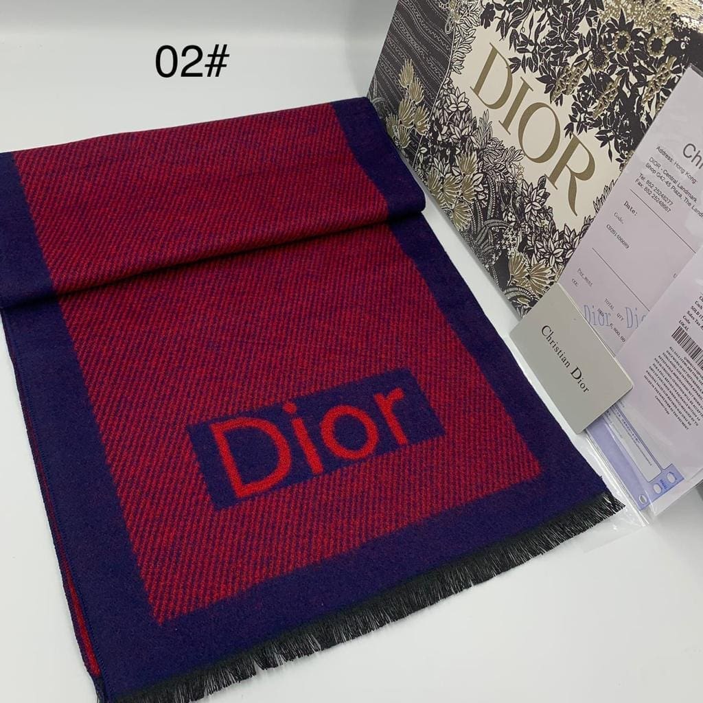 8274 RED DIOR scarf