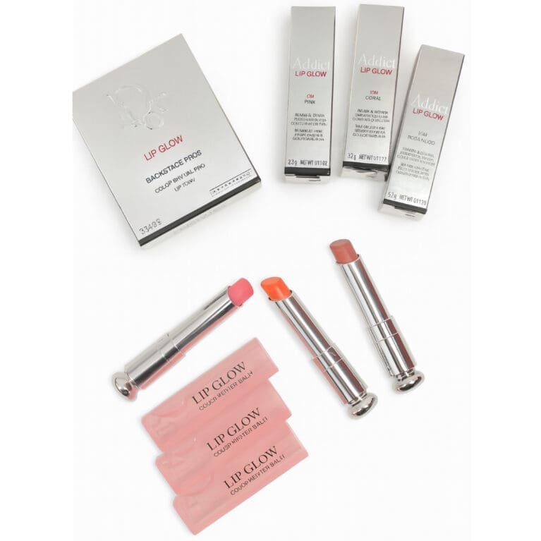 9613 Addict Lip Glow Color Reviver Balm Set – Shades 001 Pink, 004 Coral & 012 Rosewood