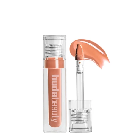 9766 Huda Beauty Faux Filler Extra Shine Lip Gloss HONEY ملمع شفاه بلمعة فائقة