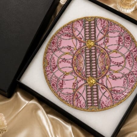 Aw 0221 Royal Pink Porcelain Tray