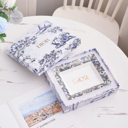 Aw 0203 Luxury Sweet Plate – Blue Toile de Jouy Collection