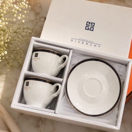 Aw 0217 Premium Porcelain 2 Cup & 2 Saucer Gift Set