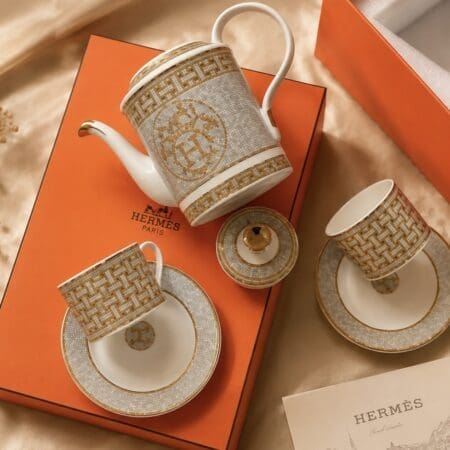 Aw 0223 Luxury Porcelain Tea Set – Teapot & 2 Cups ✨☕