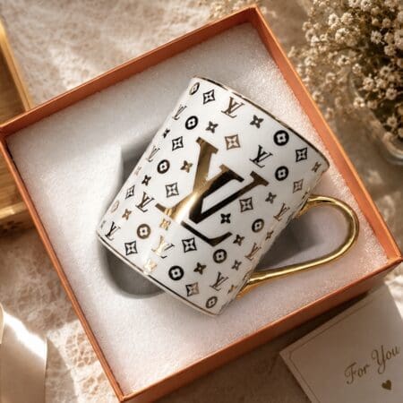 Aw 0225 Luxury Gold Accent Mug ☕✨