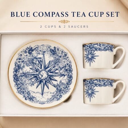0242 Nautical Blue Porcelain Tea Set
