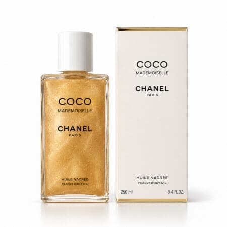 20808 COCO Mademoiselle Pearly Body Oil – زيت جسم لؤلؤي مع لمعة ذهبية 250 مل