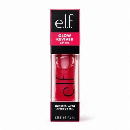 9845 e.l.f. Glow Reviver Lip Oil Red Delicious